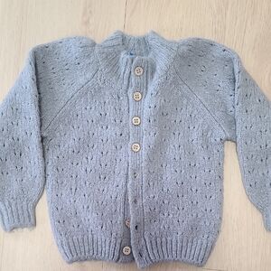Rylee + Cru Soft Gray Knit Sweater